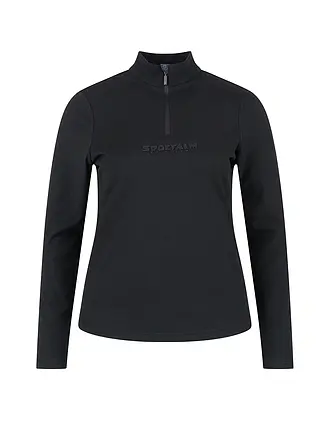 SPORTALM | Damen Unterzieh Zipshirt aus dünner Fleece-Qualität | 